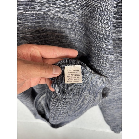 Joseph Abboud Sweater Mens‎ Large Gray V Neck Pullover Lightweight Knit Casual - Picture 4 of 10